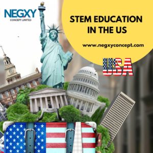 A picture that says Stem education in the US