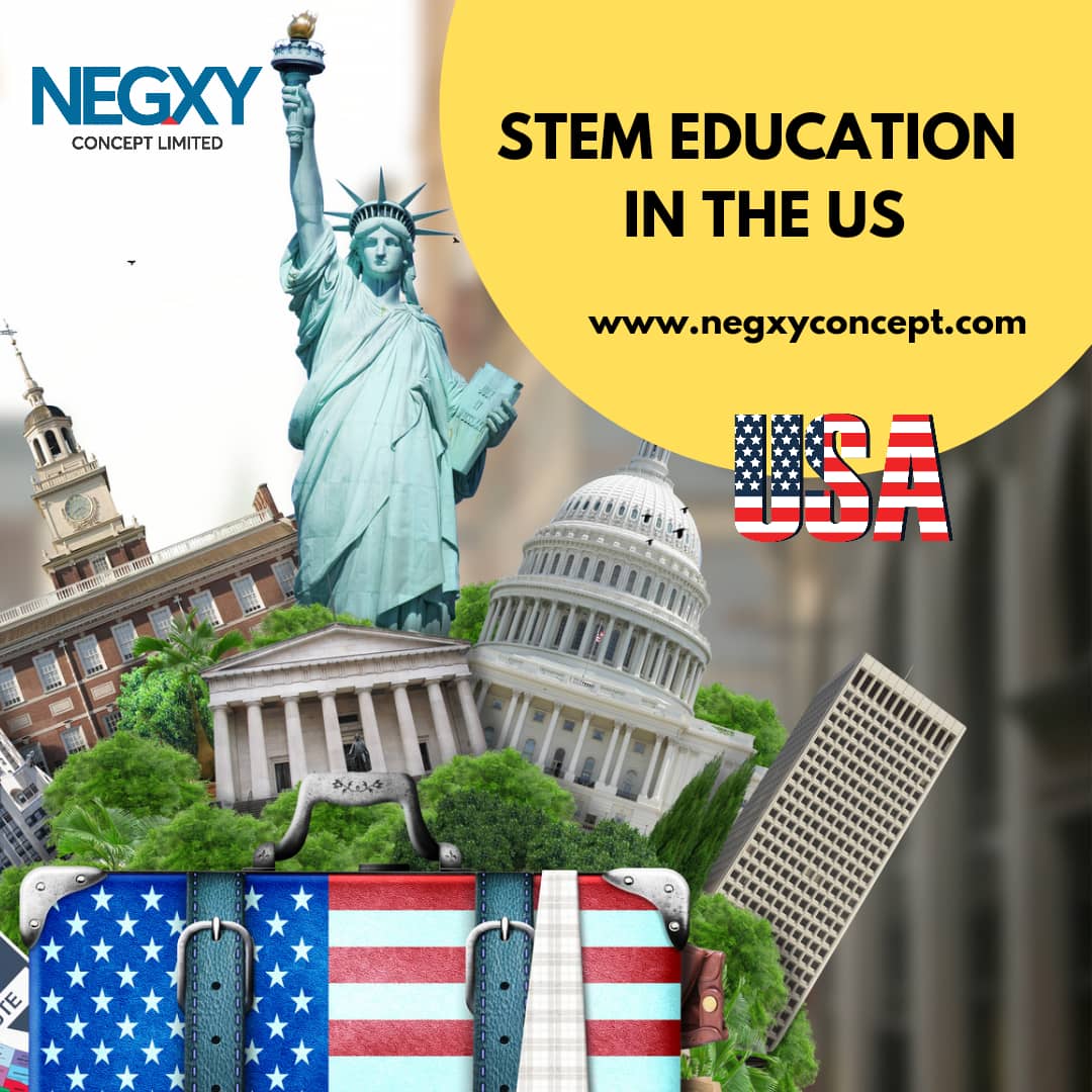 A picture that says Stem education in the US