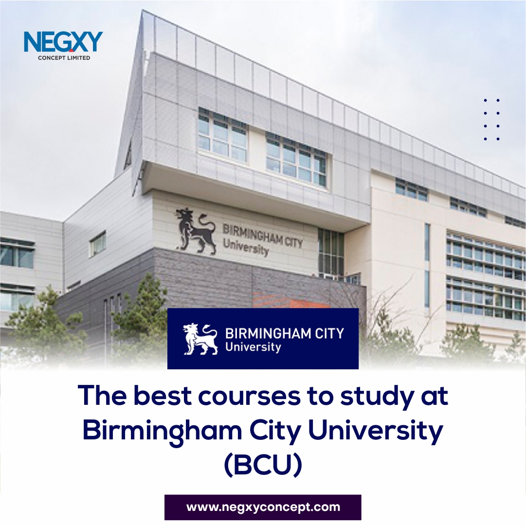 A picture that reads The best courses to study at Birmingham City University (BCU0