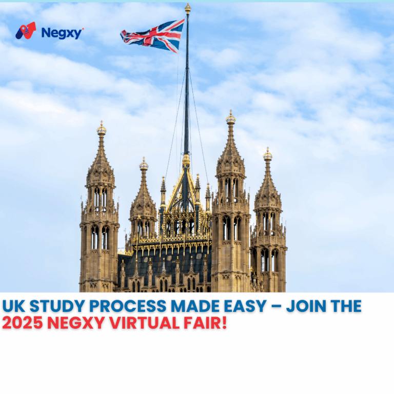 UK Study Process Made Easy – Join the 2025 Negxy Virtual Fair!