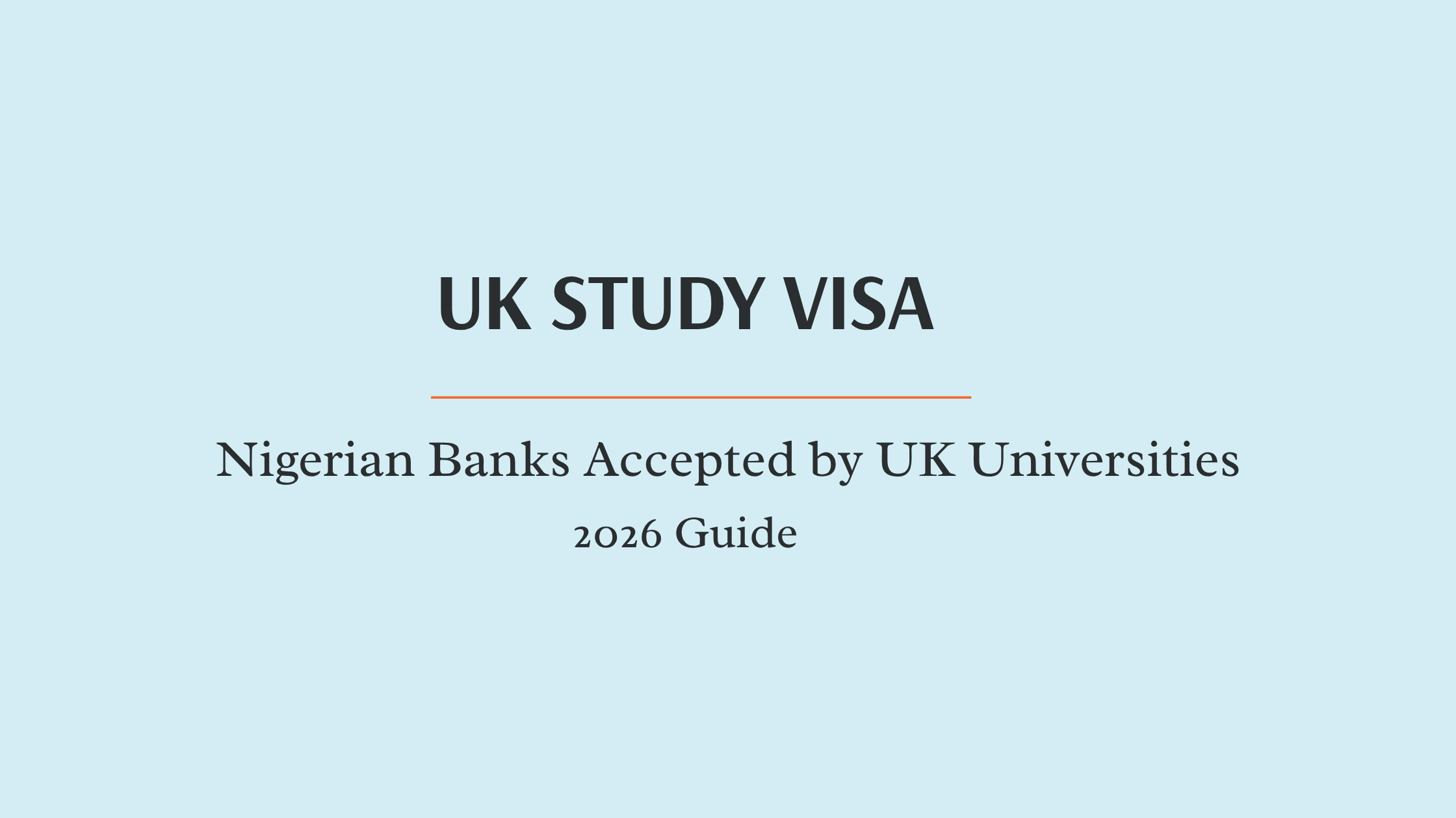 Nigerian banks accepeted by uk universities